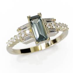 Cration d'une bague sertie d'une alexandrite